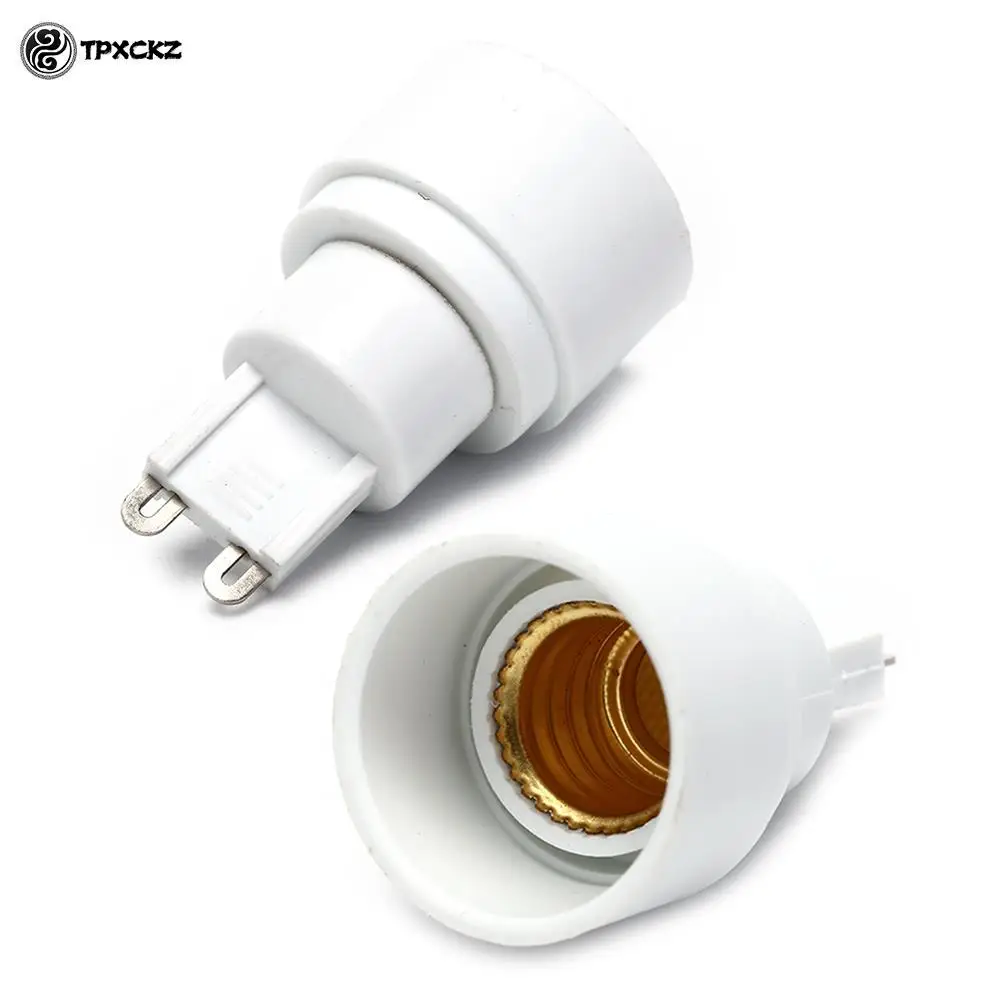 1pcs Light Bulb Base White G9 To E14 Socket Base For Halogen CFL Light Bulb Lamp Adapter Converter Holder Socket Conversion