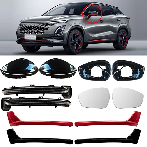 Para CHERY OMODA 5 O5 C5 carcasa de espejo retrovisor señal de giro marco de espejo lente tira brillante
