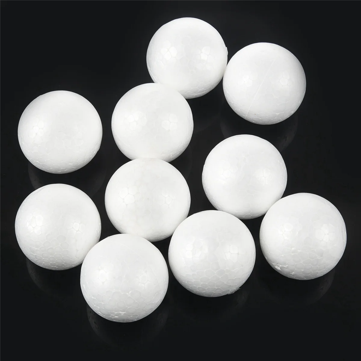 ONCE 40 X Modelling Craft Polystyrene Foam Ball Sphere 6cm---White