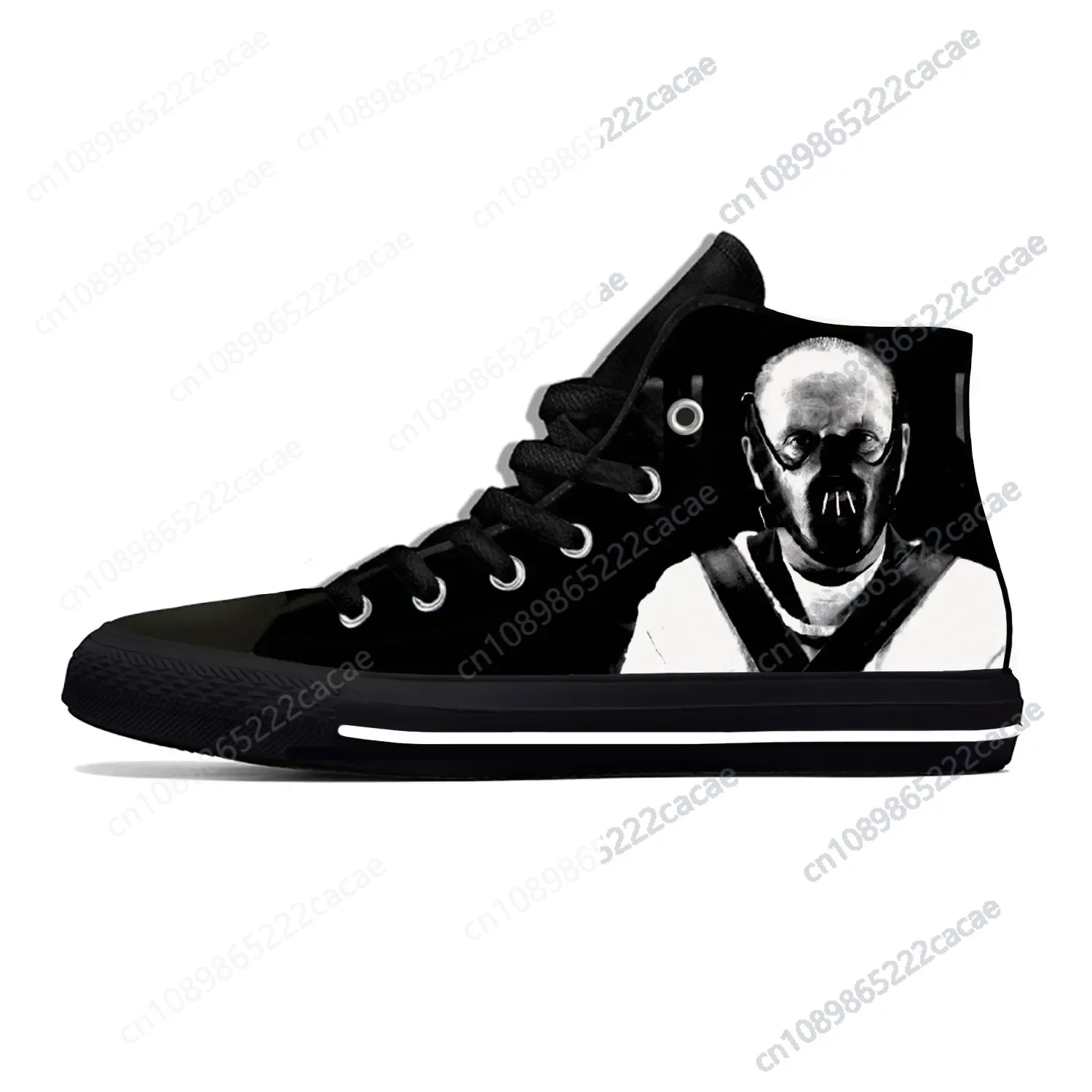 

The Silence of The Lambs Hannibal Lecter Horror Casual Cloth Shoes High Top Lightweight Breathable 3D Print Men Women Sneakers