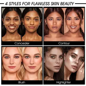 Multi-Color-Eisen-Box-Rouge-Platte, Kontur und Markerpalette, Gesichtsmake-up, Blush-Plattencreme, Teller Concealer, 12 Farben 12 Hauptverkäufe von schönen Süßigkeiten - №8