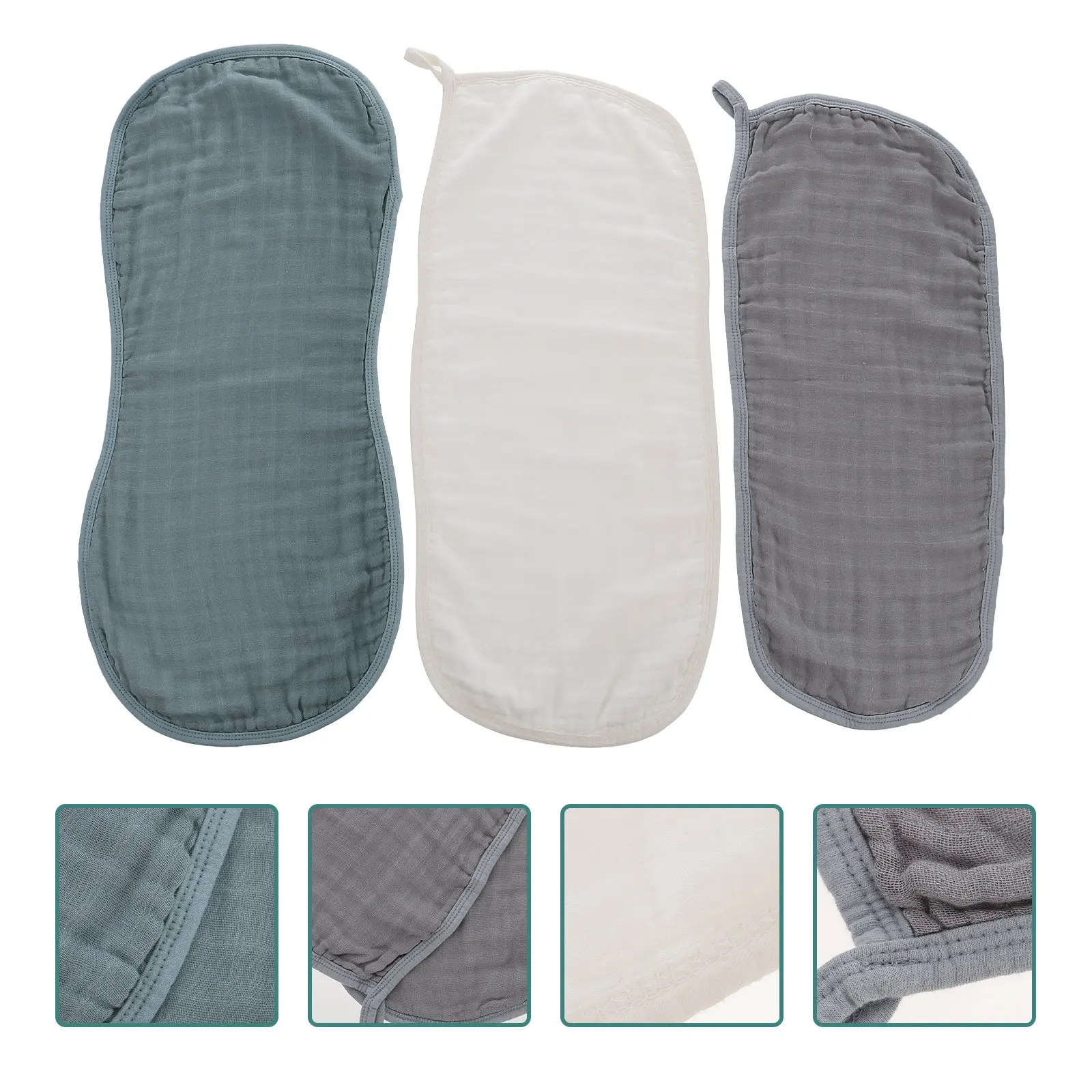 

Набор из 3-х детских салфеток для отрыжки, впитывающие полотенца для новорожденных, мягкие и удобные полотенца для вытирания слюней, нежные салфетки для малышей, бережный уход за кожей