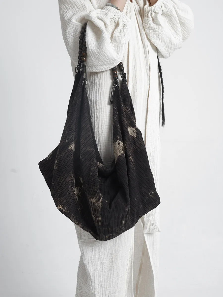 

Original Fashion New Retro Oversized Capacity Cotton Fabric Gradient Printed Single Shoulder Diagonal Cross Bag For Women Trendy