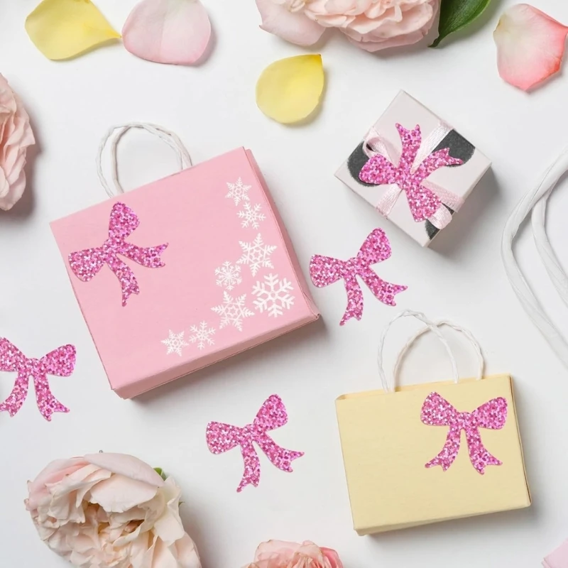 500pcs Slittering Bowknot наклеек