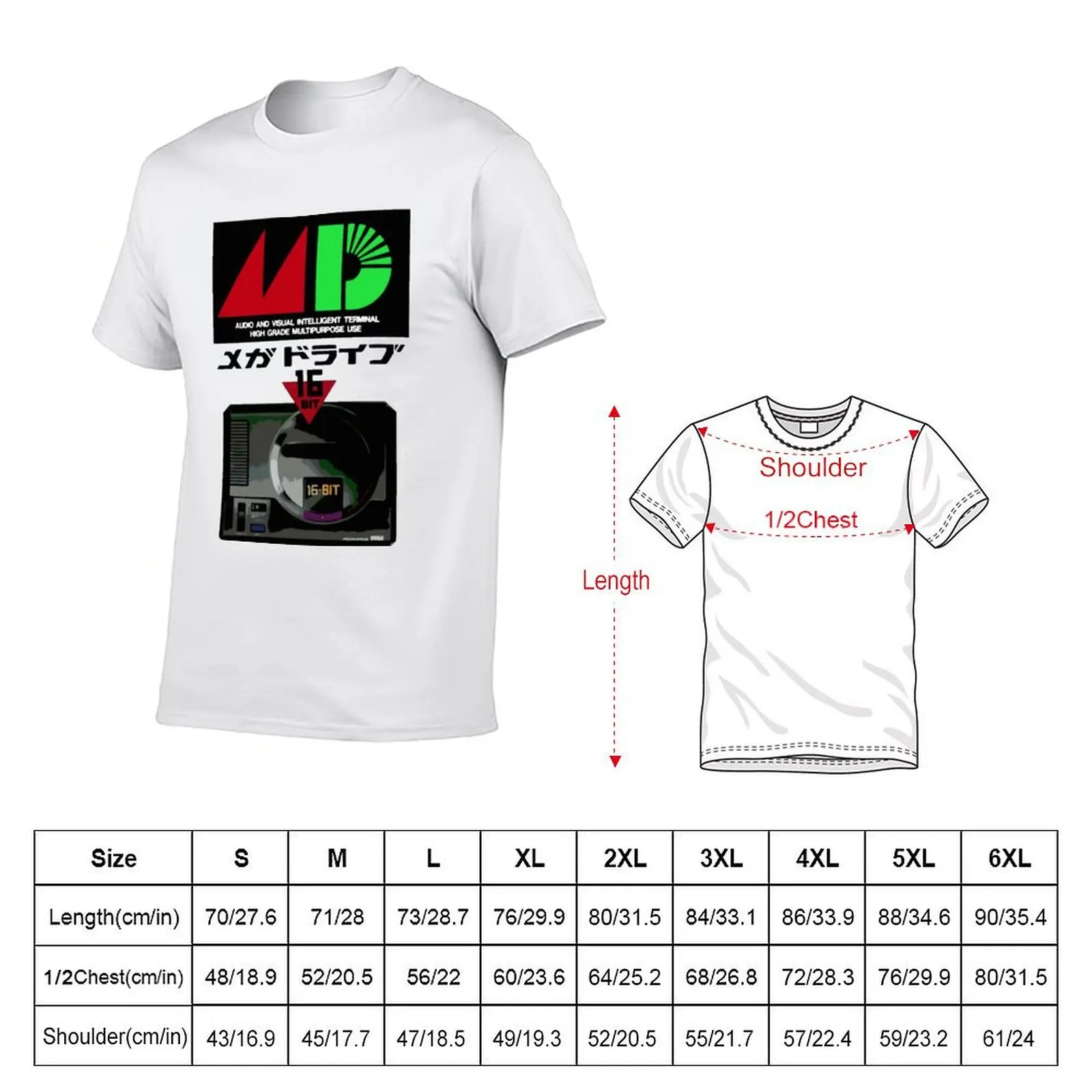 Lover Gift Mega Drive Retro Wave T-Shirt t shirts for man pack cotton funny t shirts man T-Shirt