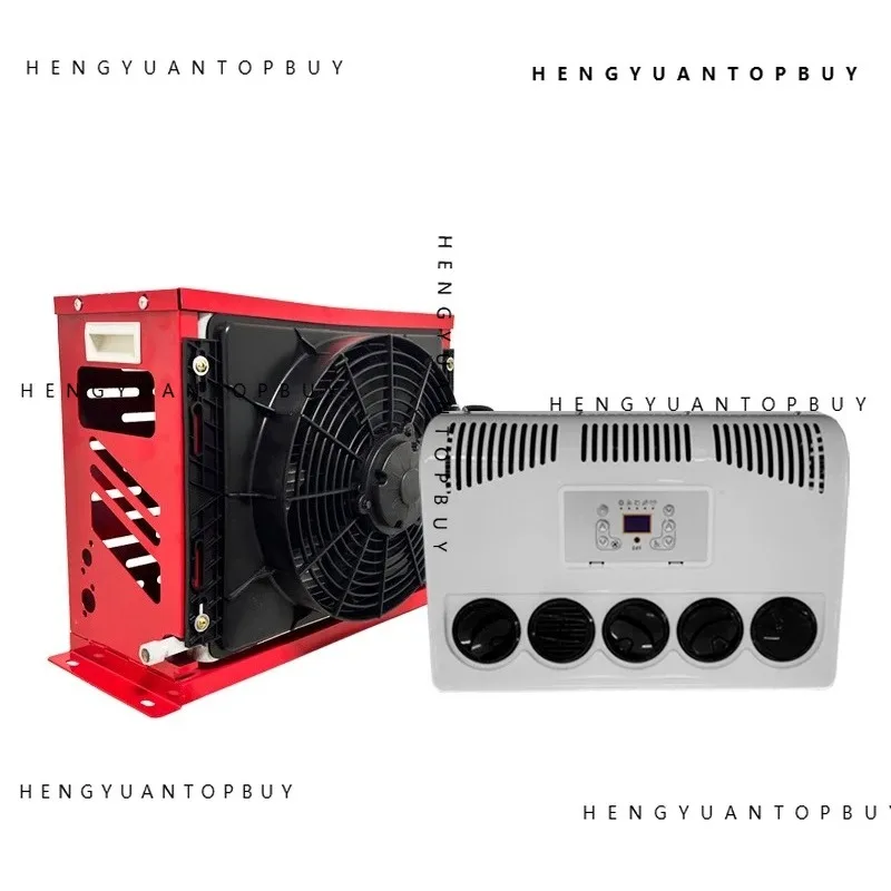 12v 24v Split Parking Cooler Parking air Conditioning Cooler Electric Truck air Conditioning System Camper Car Compartment