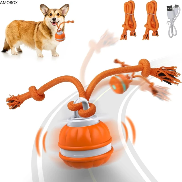 AMOBOX Peppy Pet Ball for Dogs Dog Interactive Toys Motion Activate Rolling Ball Automatic Moving USB Rechargeable AliExpress 15