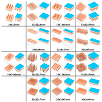 WE DO HEATSINK Useful Pure Copper Heat Sink Without or With Thermal Pad, Various Copper Shape Size Options