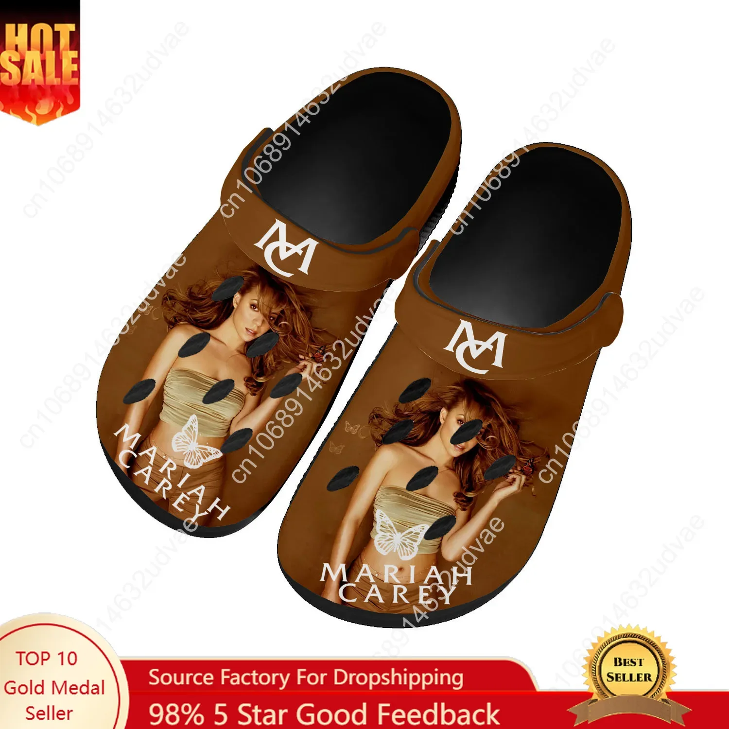 

Mariah Carey Water Shoes Mens Womens Comfortable Fashion Home Garden Clogs Customizd Sandals Beach Breathable Hole Slippers