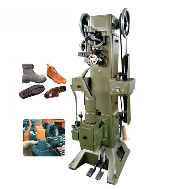 Hot Sale Vertical Type Dress Shoe Making Bottom Sole Stitching Sewing Machine For Leather Shoes