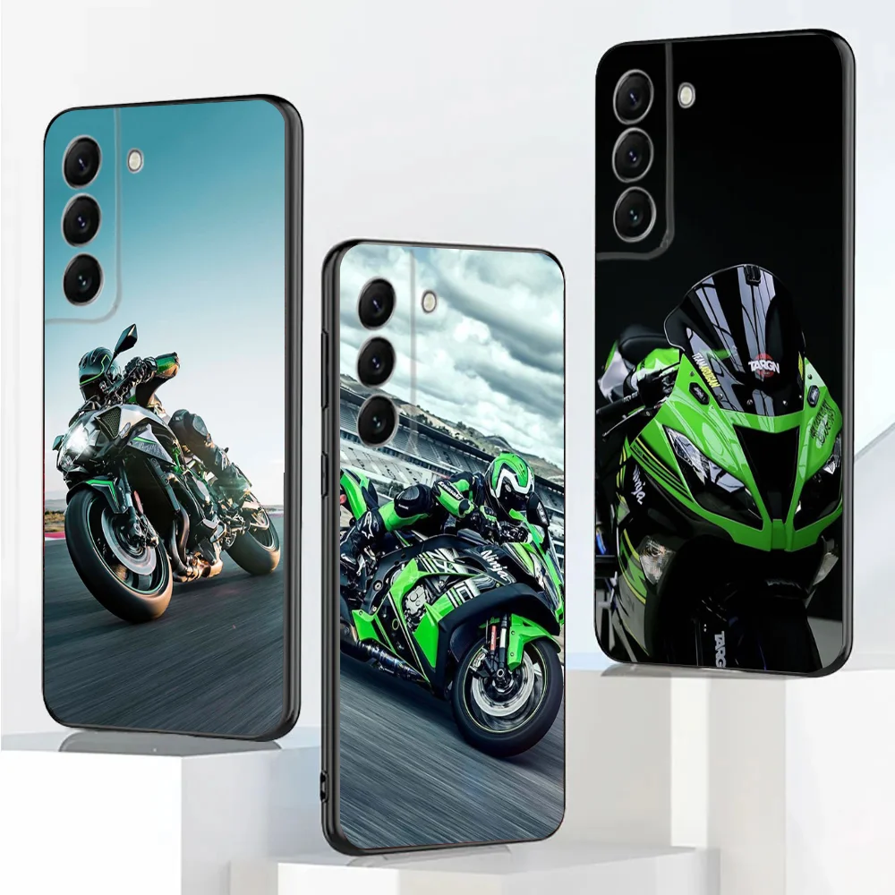 Motorcycle H2 Hr2 Phone Case For Samsung Galaxy A20,A21s,A22,A31,A32,A52,A53,A72,73,A80,A91 K-KawasakiS Soft Black Cover