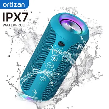 Portable Bluetooth Speakers, IPX7 Waterproof Speaker Bluetooth Wireless, 24W Loud Stereo Sound, 30H Playtime, RGB Lights, TF Play Portable Bluetooth Speakers, IPX7 Waterproof Speaker Bluetooth Wireless, 24W Loud Stereo Sound, 30H Playtime, RGB Lights, TF Play