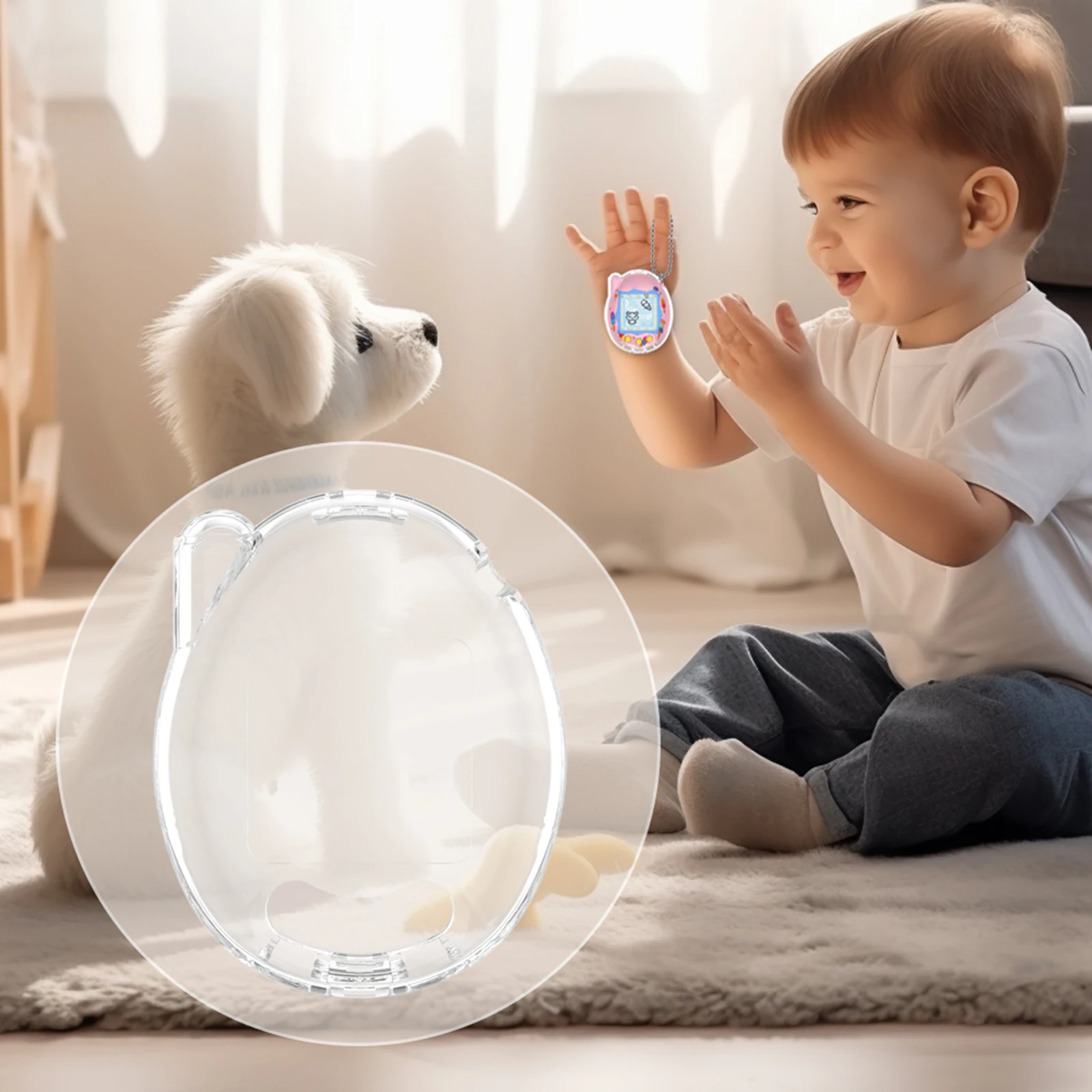Transparent Protective Case Shell Cover Protective Cover for Tamagotchi Connection Virtual Reality Pet