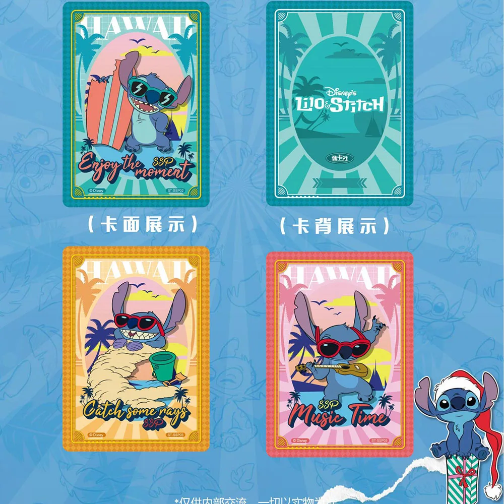 2023 New Genuine Lilo Stitch Cards Rare and Limited SSR Illustrated Commemorative Edition Collection Cards Children\'s Toy Gifts