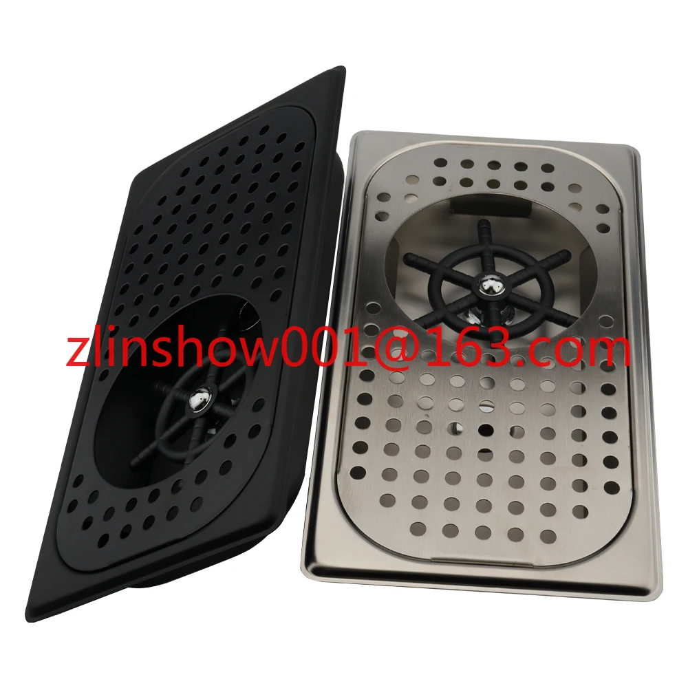 

Stainless Steel High Pressure Bottle Washer Glass Rinser Sink With Cup Washer for Coffee Bar Hotel Kitchen
