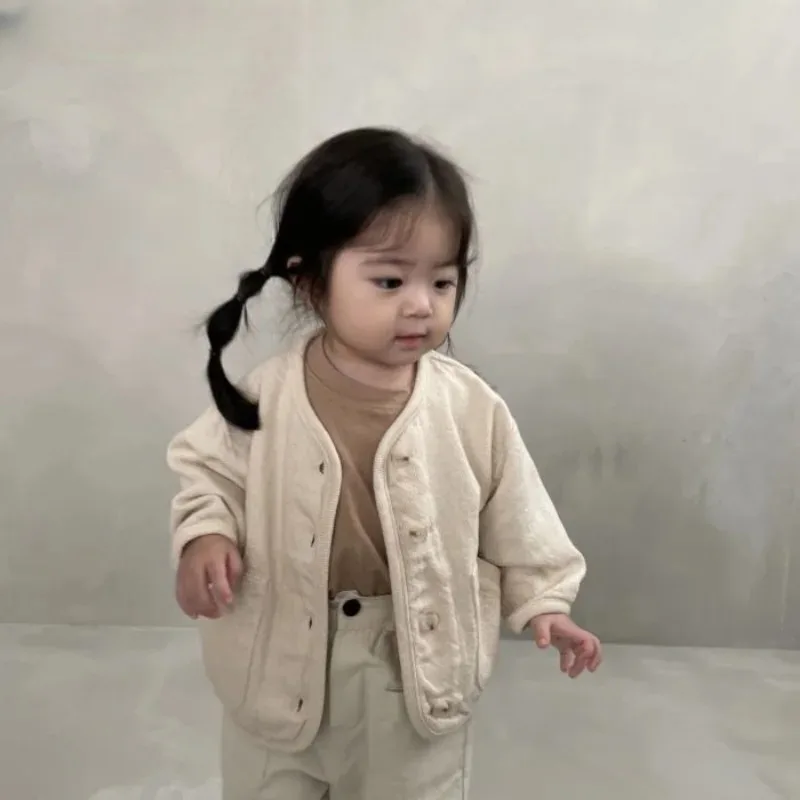 

Korean Fashion Baby Boy Girl Cotton Denim Jacket Infant Toddler Child Jean Coat Kid Outwear Casual Spring Fall Kids Clothes 2-7Y