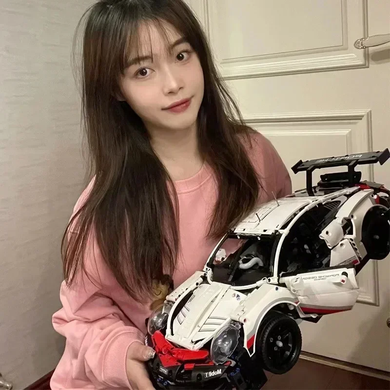 子供のためのレーシングカーのビルディングブロック,古典的なモデルのレンガ,車のおもちゃ,誕生日プレゼント,脳の遊び,技術的,新しい,1580個