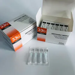 Hot Sell 33G 4MM 6MM 13MM Sterile Individual packaging Needle