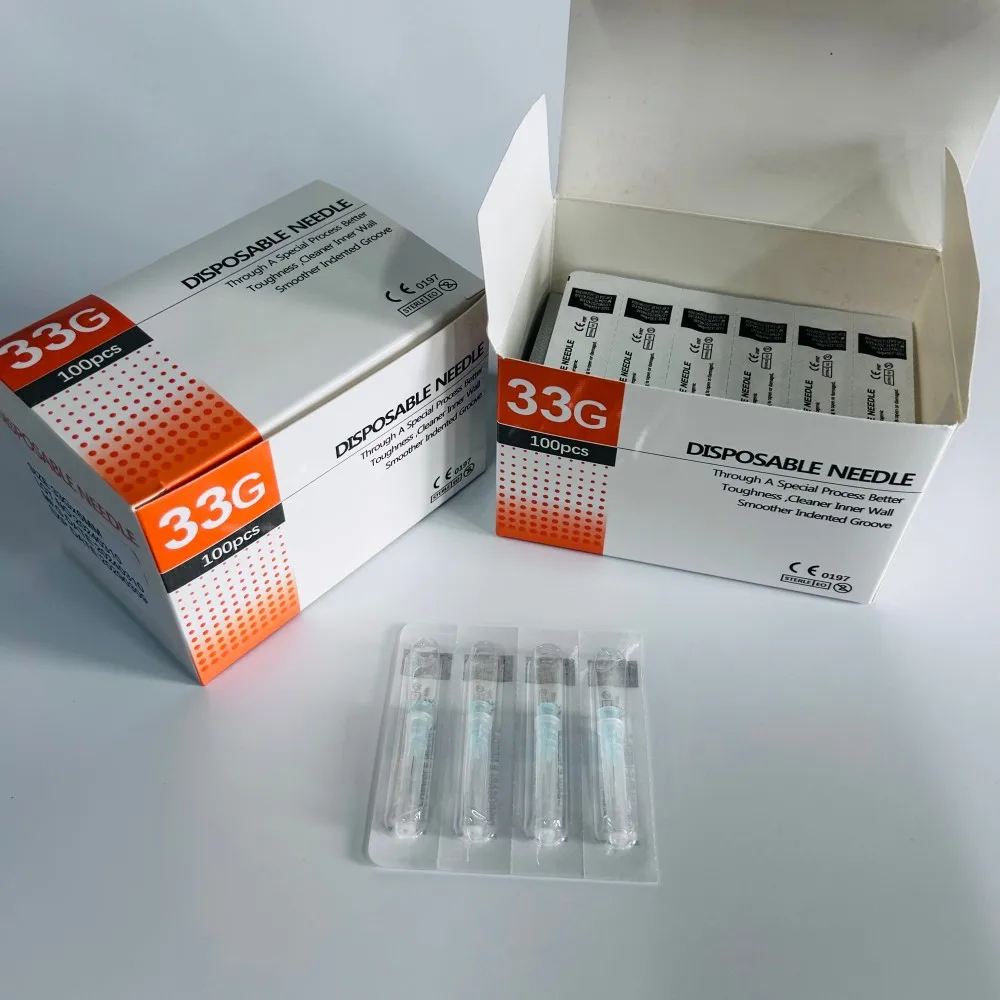 Hot Sell 33G 4MM 6MM 13MM Sterile Individual packaging Needle