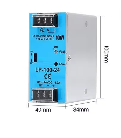 SMPS LP-100-12 100W 12V 8.3A Din rail Single output Switching Power Supply