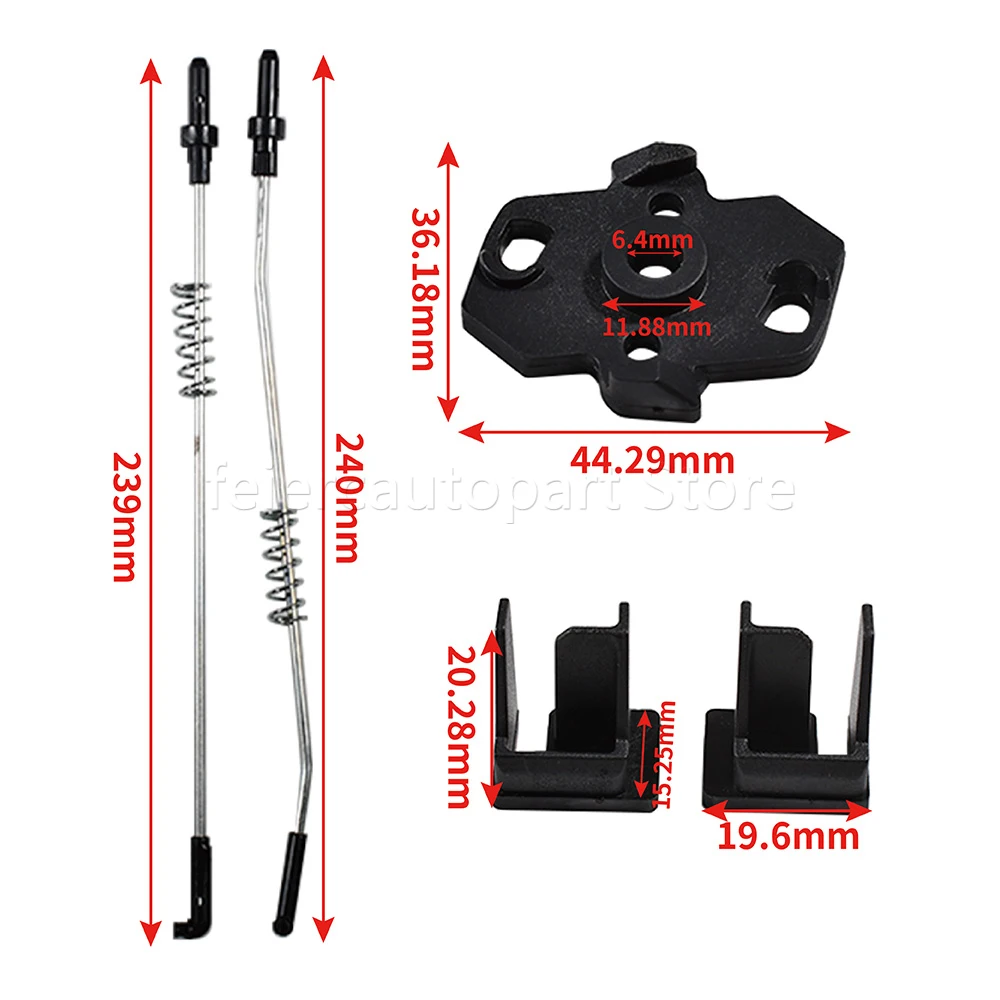 Car Siding Window Repair Kit For Volkswagen Transporter T5 & T6 Right Or Left Side Sliding Window Glass Latch Cover Set Repair