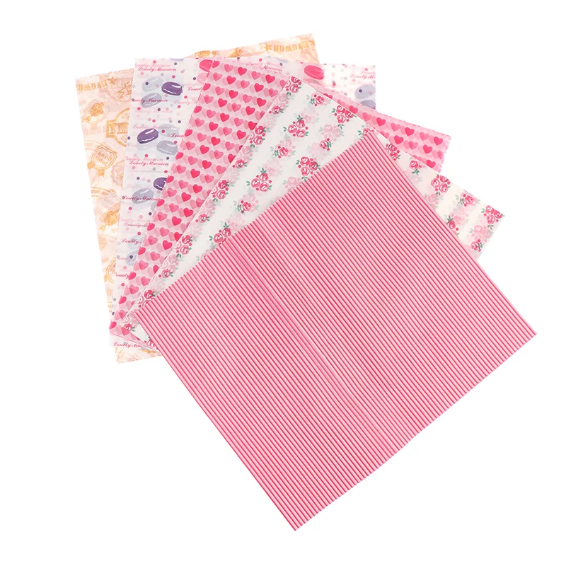 

10Pcs Food Wax Paper Food Grade Grease Paper Cake Wrappers Wrapping Paper For Bread Fries Oilpaper Kitchen Baking Tools