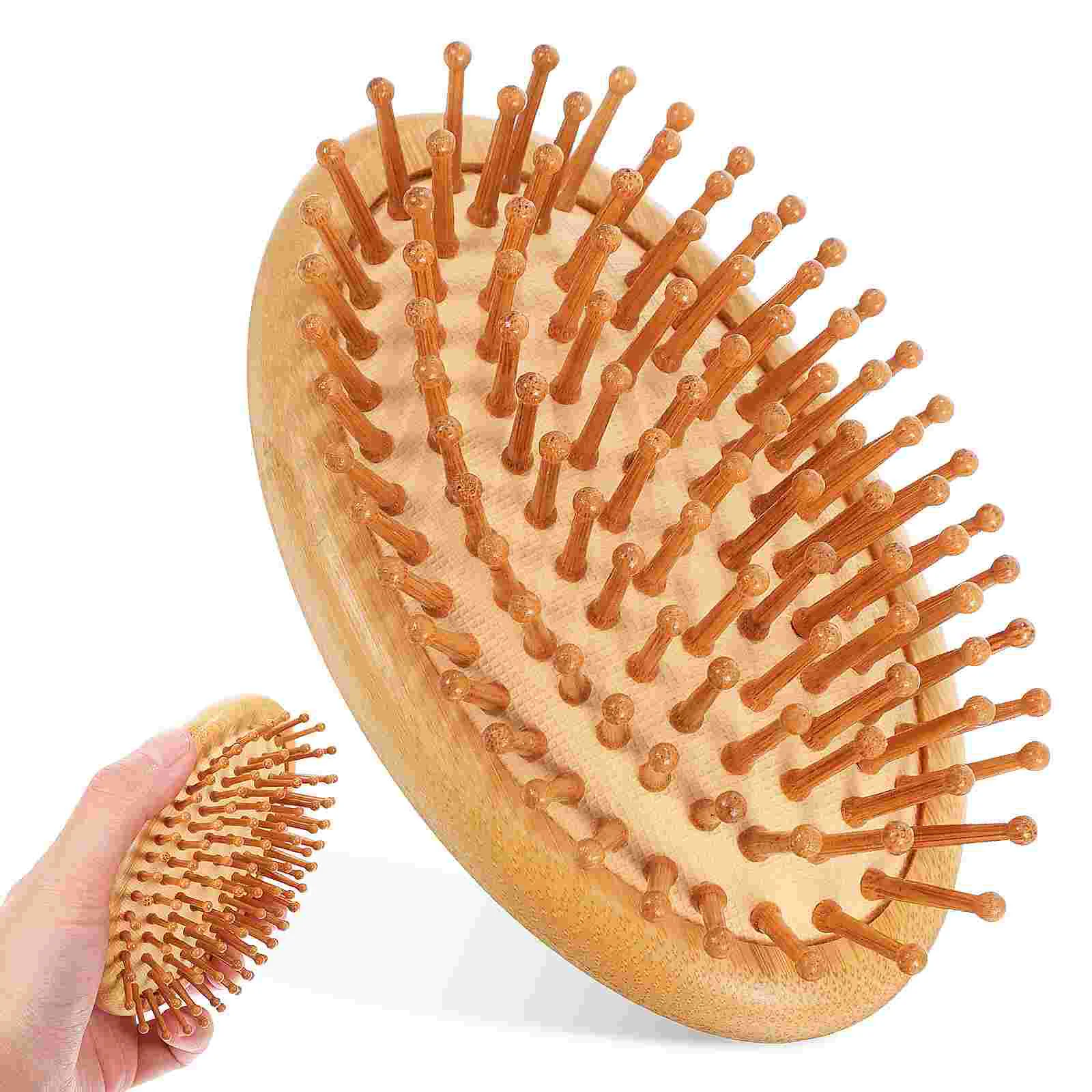 

Bamboo Scalp Comb Small Size Hair Brush Massage Wooden Touch-up Combs for Brushes