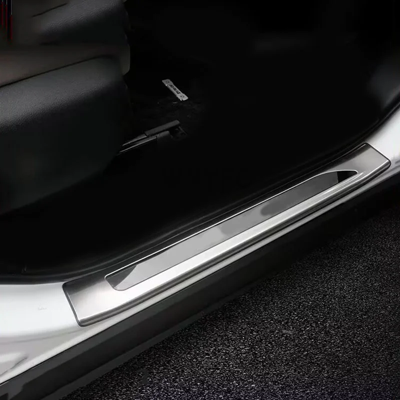 Для Toyota RAV4 XA50 2019 2020 2021 2022 2023 2024 2025 защитная накладка на порог из нержавеющей стали, аксессуары для накладки