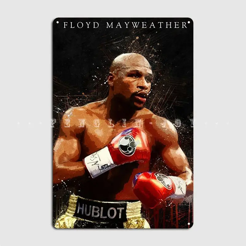 Floyd Mayweather Metal Sign Classic Cinema Kitchen Plates Club Bar Tin Sign Posters