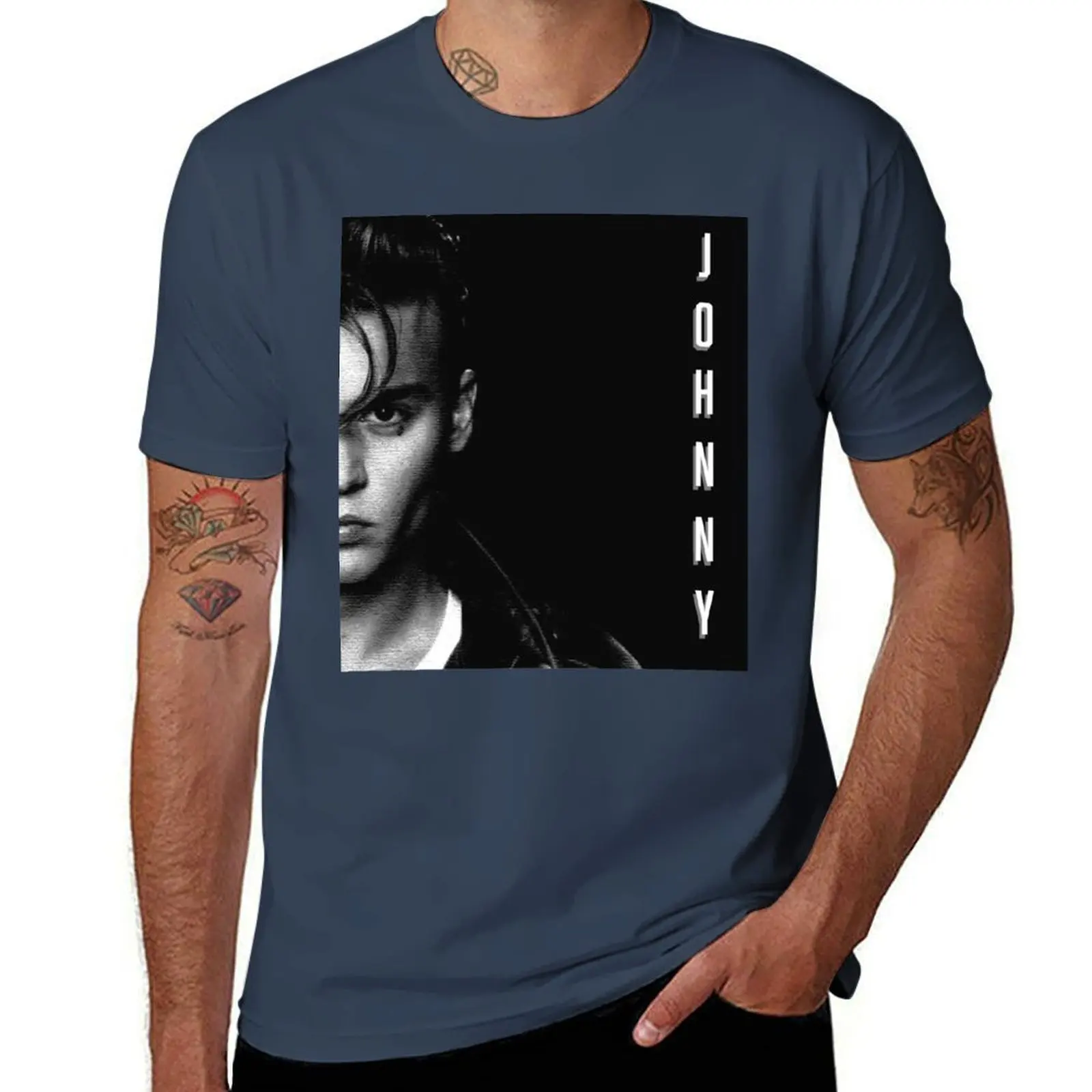 Johnny Depp T-Shirt man tshirt t shirts for man graphic tees t shirt man luxury T-Shirt