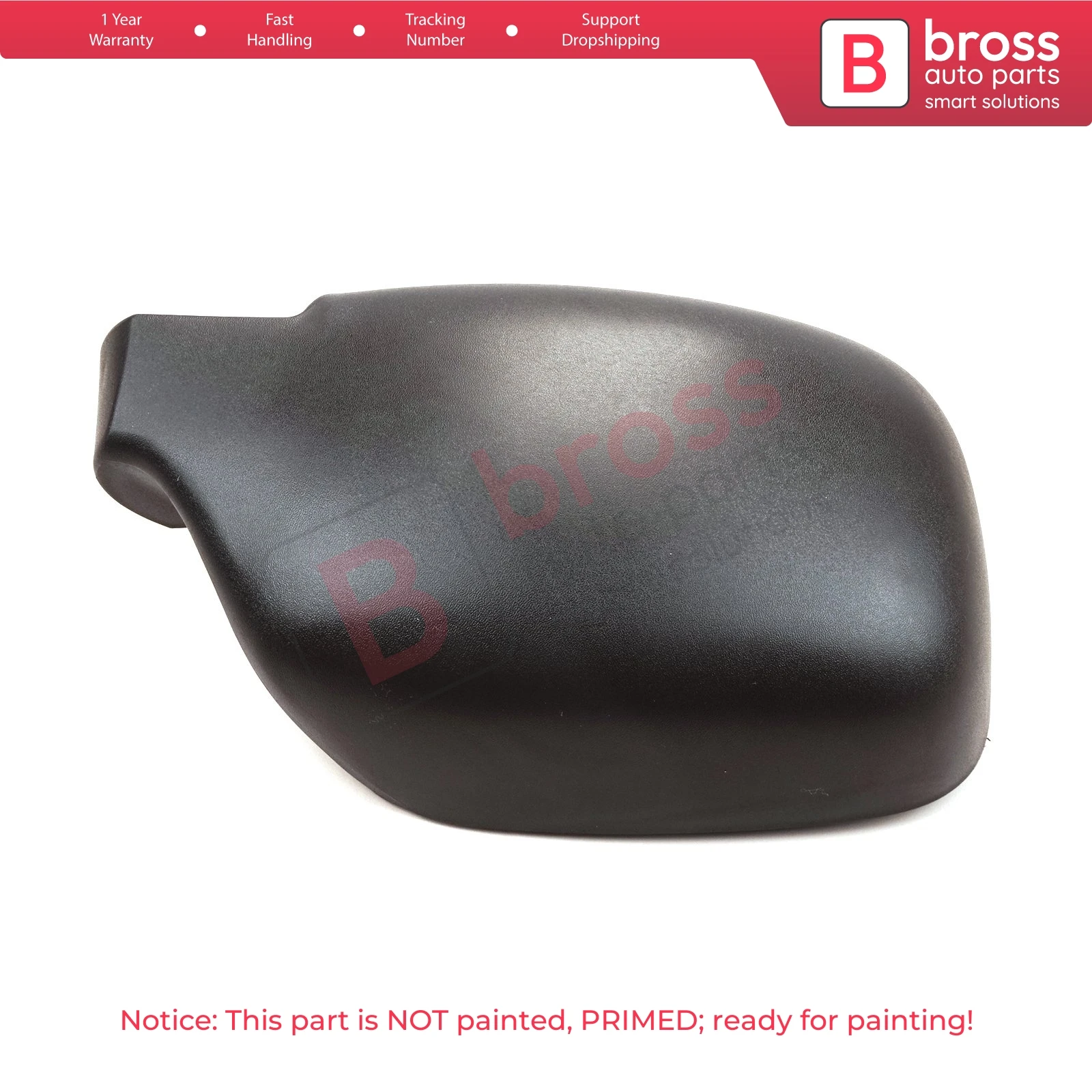

BSP1110-2 Side Wing Mirror Scull Cap Cover Right 8200245172 for Renault Kangoo Nissan Kubistar 1997-2008 Peugeot 405