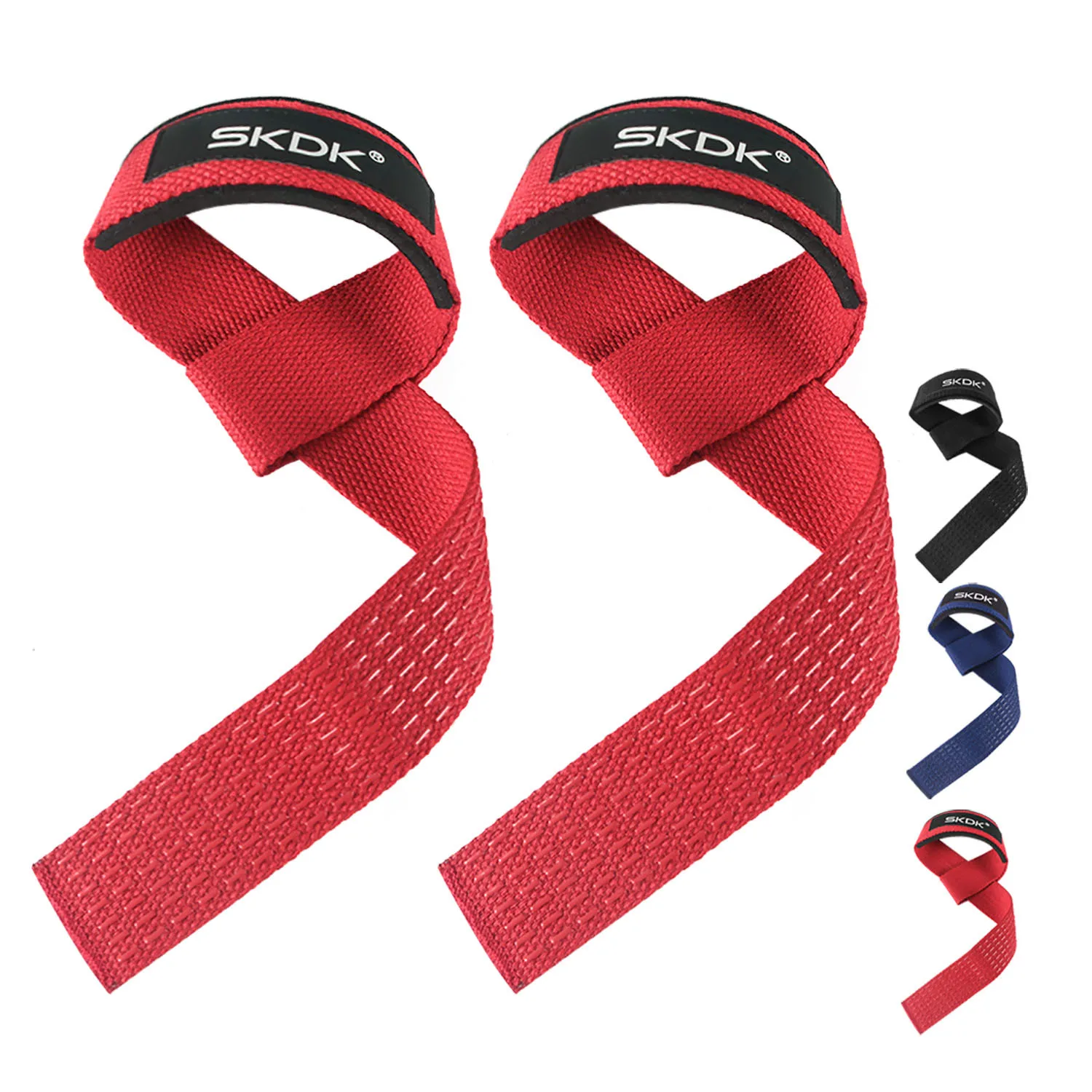

1 Pair Weightlifting Wrist Straps Lifting Anti-Slip Silicone Strength Training Strap Deadlifts Crossfit Hand Grips Wrist Support