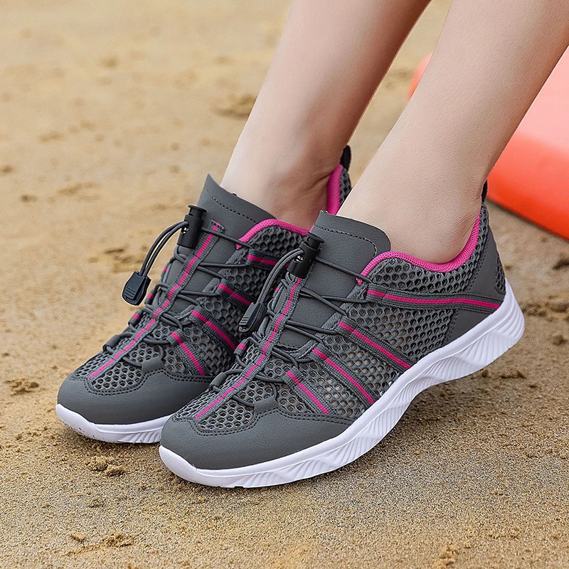 Männer Frauen Strand Aqua Wasser Schuhe Canyoning Outdoor Waten Upstream Creek Fluss Tracing Schuhe Amphibien Camping Entwässerung Löcher – Detail 15