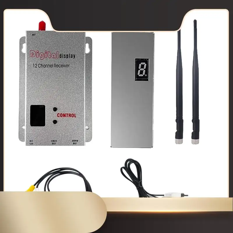 

FPV 1,2G 1,6 Вт VTX-передатчик 8 каналов + 1,2G 1,5 Вт 12-канальный приемник VRX + 2 антенны 0,1 МВт/25 МВт/800 МВт/1600 МВт для FPV-дрона дальнего действия N36R