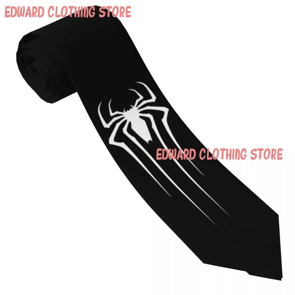 Classic Spider Tie Cartoon Printed Neck Ties Retro Casual Collar Tie Male Leisure Necktie Accessories