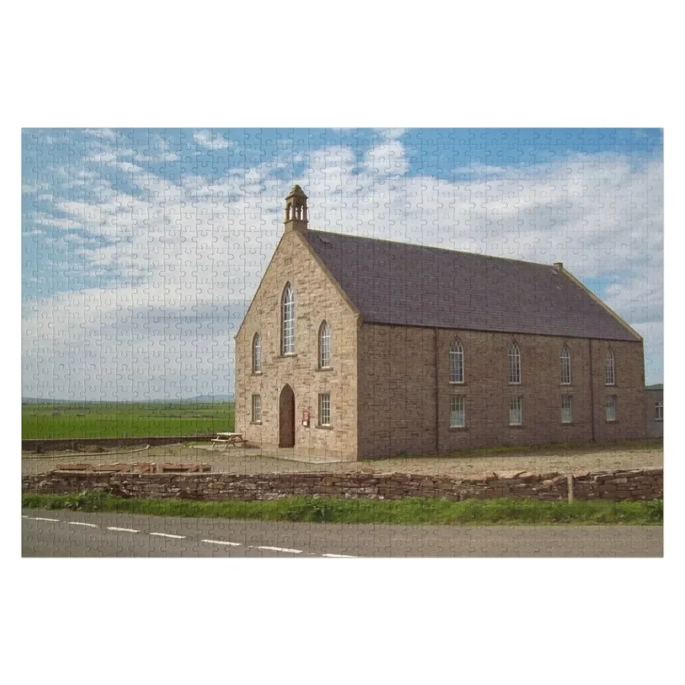 

Twatt Kirk, Birsay, Orkney, UK Jigsaw Puzzle Custom Photo Wood Name Children Baby Wooden Puzzle