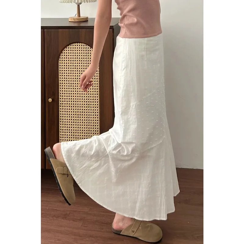 2026 spring and summer skirt women's splicing irregular A word medium and long women's dress