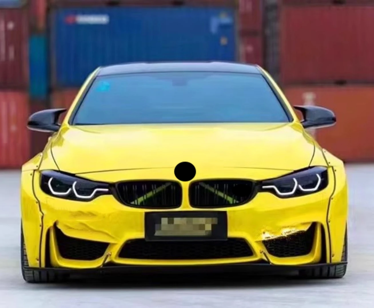 Resin Body Kit Front Rear Lip Side Skirt Tail Wing Eyebrow Fender Assembly For BMW M4 modified Auto Accessories