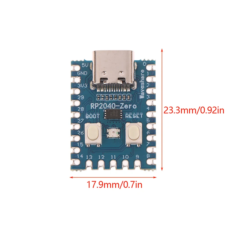 RP2040-Zero para microcontrolador Raspberry Pi PICO, Módulo de placa de desarrollo RP2040, doble núcleo Cortex M0 + procesador 2MB Flash