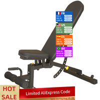 Dumbbell Stool Adjustable Sit up Fitness Equipment Commercial Multi-functional Bird Lying Bench