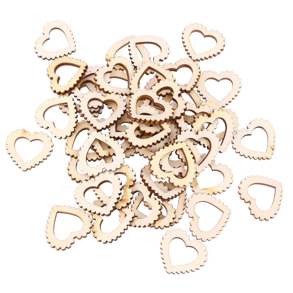 

50pcs Hollow Diy Hollow Hearts Hearts Decoration for Wedding Anniversary DIY Crafts Lightweight Durable Peach Shape