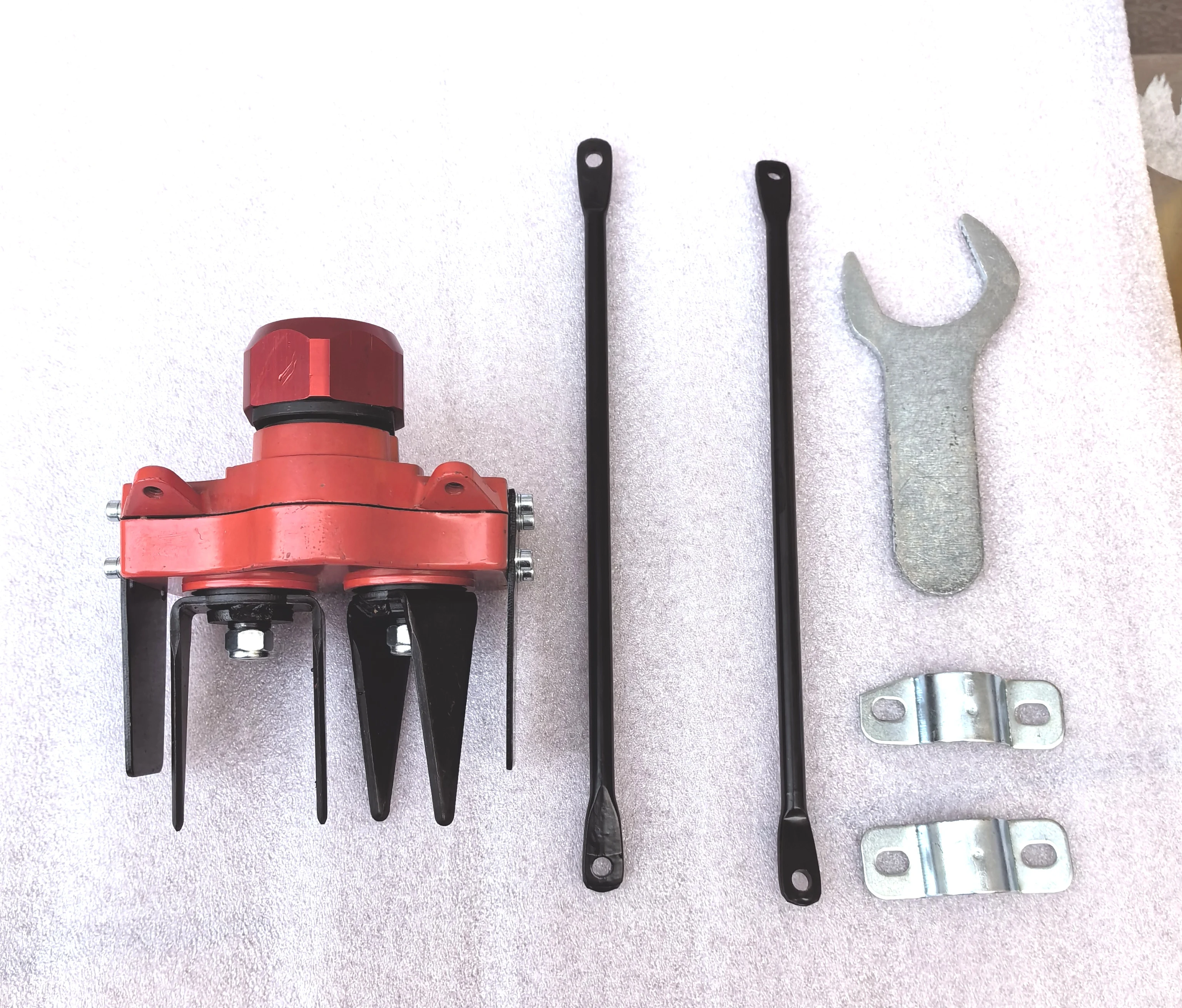 Imagem -02 - Rotary Mini Harrow para Cortador de Escova para Capina ou Agitando Perto de Arbustos ou Plantas Semeando Quebrar o Solo a Terra Tamancos m2