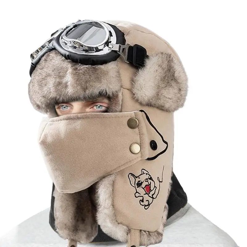 

Winter Trapper Ski Hat Retro Cold Weather Lei Feng Hat Warm Comfortable Trapper Hat For Mountaineering Dog Walking Outdoor