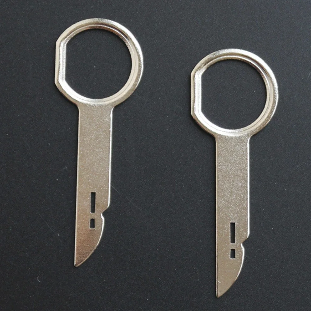 

4PCS Metal Car Radio Stereo Removal Extractor Key Release Pin Head Unit Audio Install Extraction Repair Tool for Audi Ford Skoda