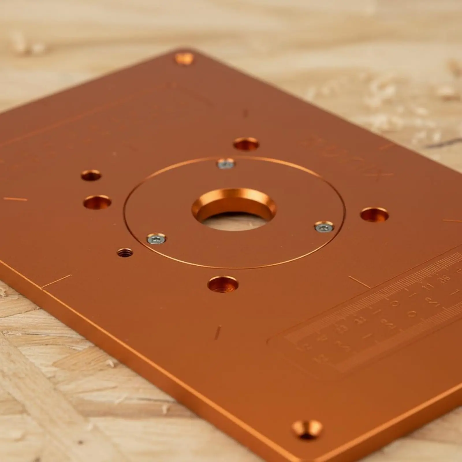 

Router Table Insert Plate Centering Hole Router Insert Plate Power Tool Part Anodized Rust-Resistant for Woodworkers