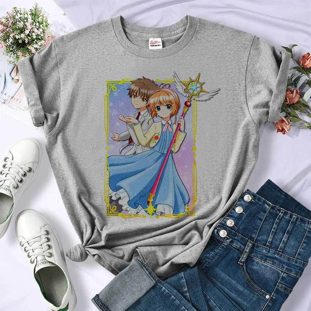 Cardcaptor Sakura t-shirt shoujo aesthetic japan Retro alternative  party t shirt korean fashion 80s kawaii manga japanese