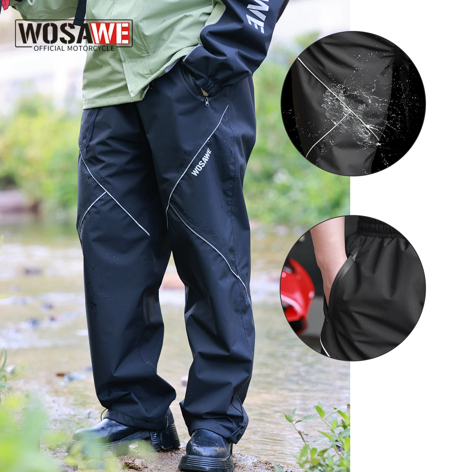 Wosawe Men Motorcyc… - image