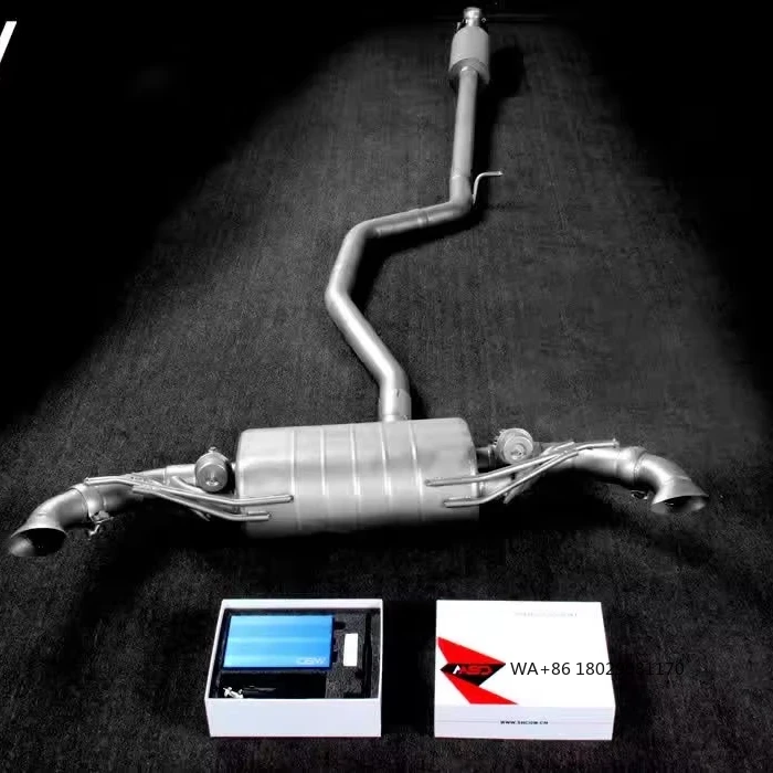 Active Sound 304 Stainless Steel Racing Muffler  Electric Valves Catback Exhaust Pipes A180 1.6T/2.0T 2013-