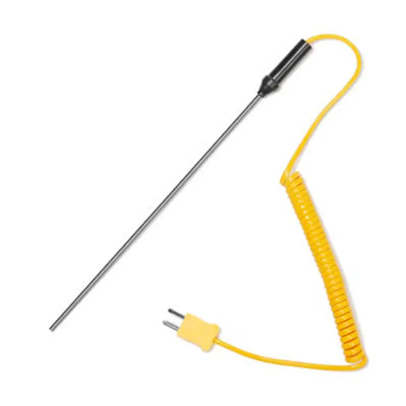 2 Buah Probe Baja Tahan Karat Termokopel Tipe K 3X100Mm/150Mm/200Mm/300Mm Pengontrol Suhu Tangan dengan Steker -50 ° C~1200 ° C