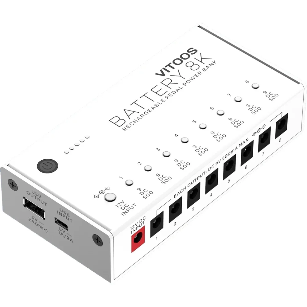 VITOOS BATTERY8K BT8K lithium battery effect pedal power supply fully isolated Filter ripple Noise reduction High Power